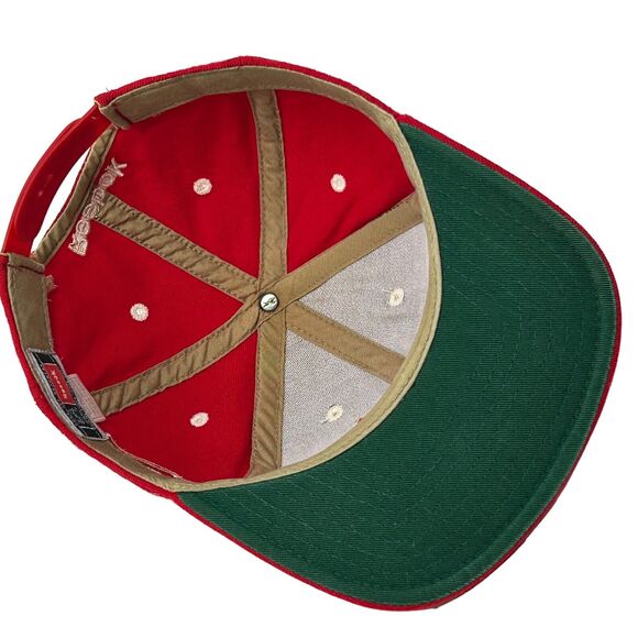 Detroit Red Wings Script Wool Hat Cap Red Reebok 6 Panel Snapback NHL Spell Out - Picture 4 of 9